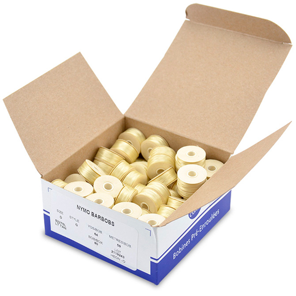 Nymo Thread, Size D, 0.30 mm (.012 in), Cream, 80 pc