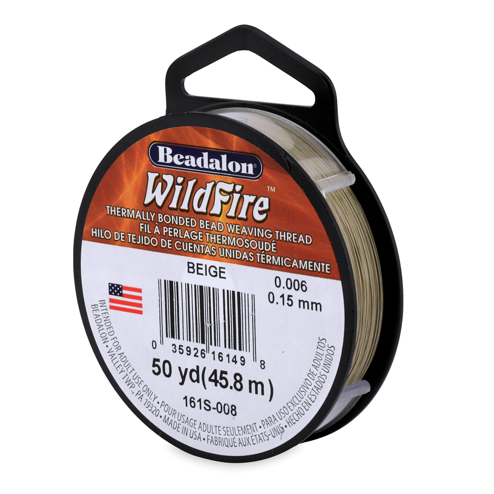 Wildfire, .006 in, 0.15 mm, Break Strength 10 lb / 4.5 kg, Beige, 50 yd /  45 m