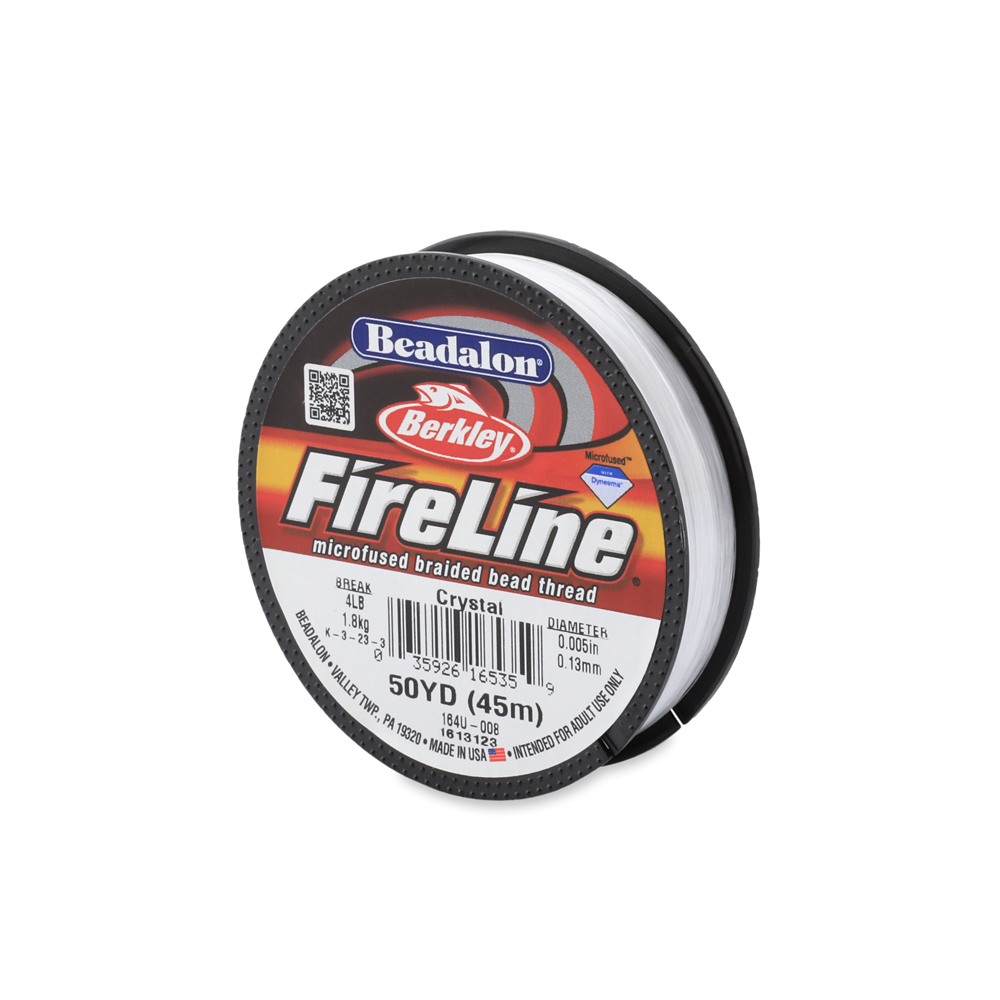 Fireline Black 6LB Microfused Braided Bead Thread - 50yd Spool