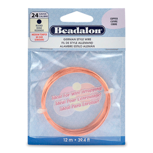 Beadalon German Style Wire-Copper Round - 20 Gauge, 19.7