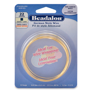 Beadalon German Style Wire, Round, Copper, 22 Gauge, 10m - 180cu-022