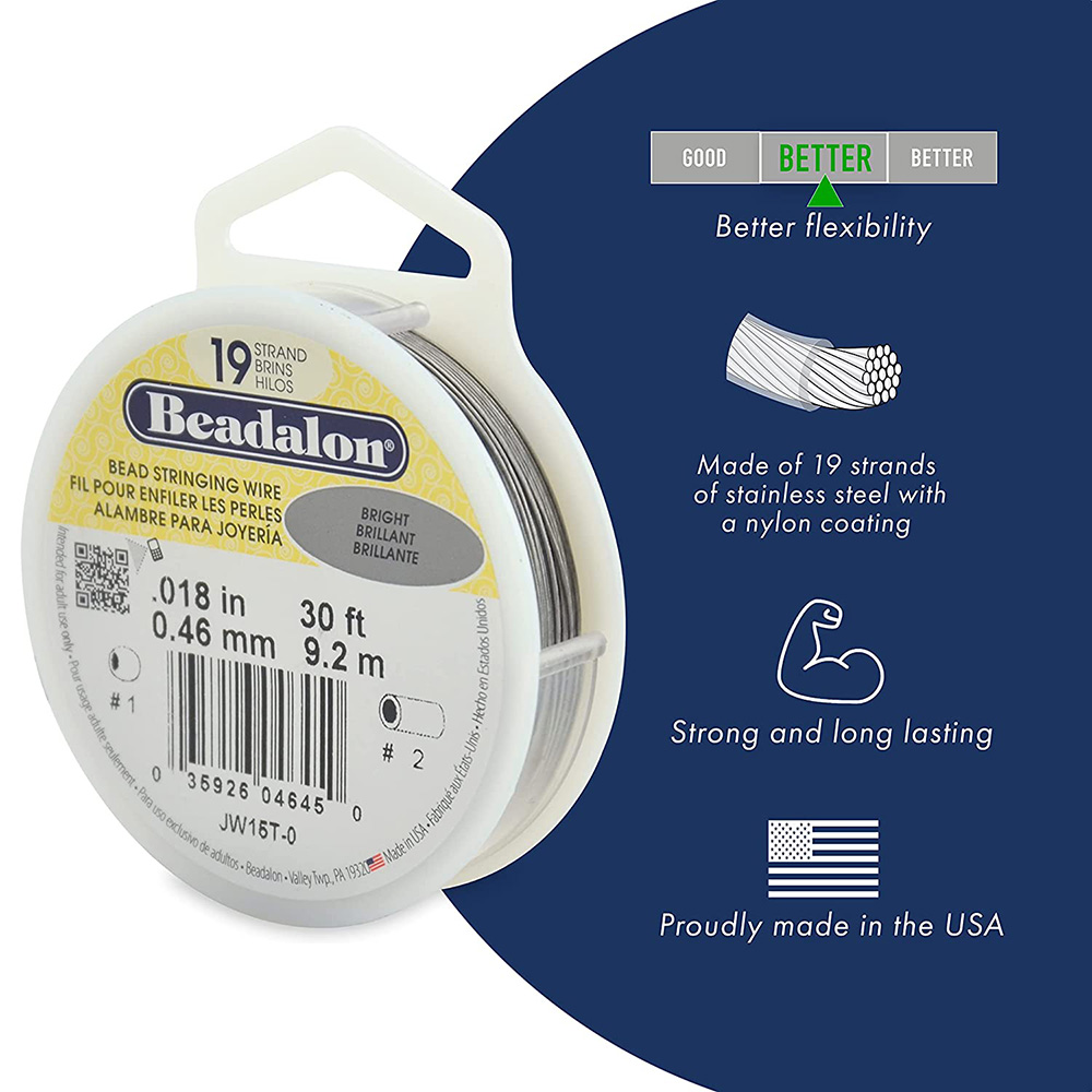 Beadalon - 19 Strand Bead Stringing Wire