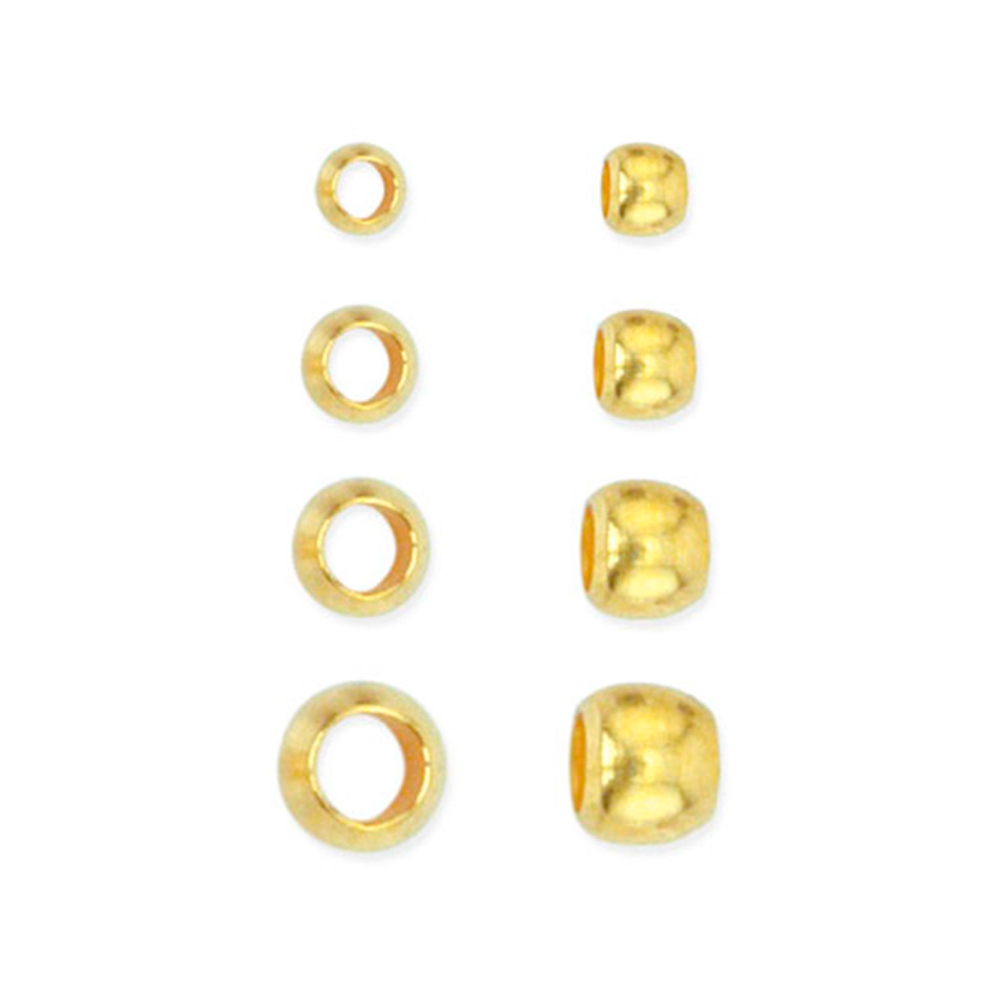 Beadalon 7mm Gold-Plated Crimp Covers (144 Pcs)