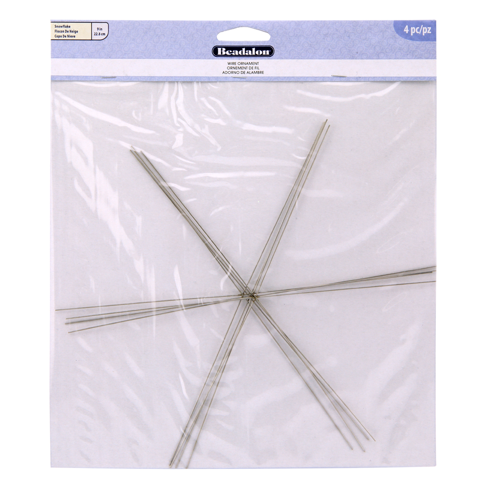 Wire Snowflake Form Snowflake Wire Form, Stainless Steel, 0.80 mm (.031 in) wire diameter ...