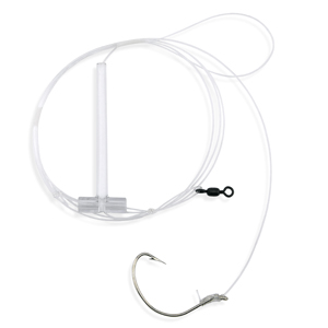 Croaker Rigging Single Hook Flounder Rig Aqua Clear Fluke/Flounder/Trout/Croaker Single ...