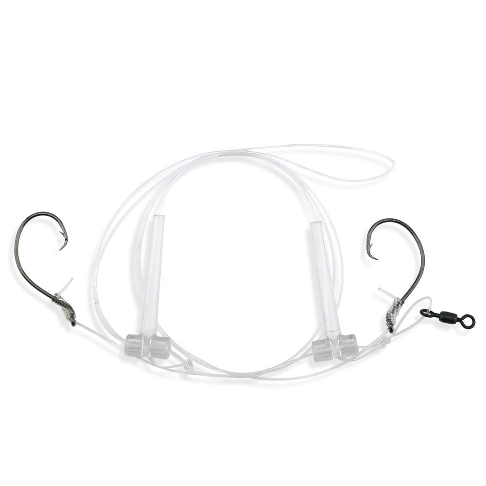 Triggerfish Rig Aqua-Clear, Hi-Lo Trigger Fish Rig, 3/0 Circle Hook, T-Standoff