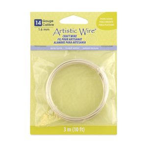 BEADNOVA 22 Gauge Wire for Jewelry Making Tarnish Resistant Copper Wire for  Crafts (Silver Plated)