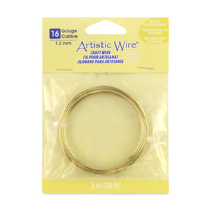 Artistic Wire, Aluminum Craft Wire 12 Gauge, 12 Meter, Anodized Light Brown