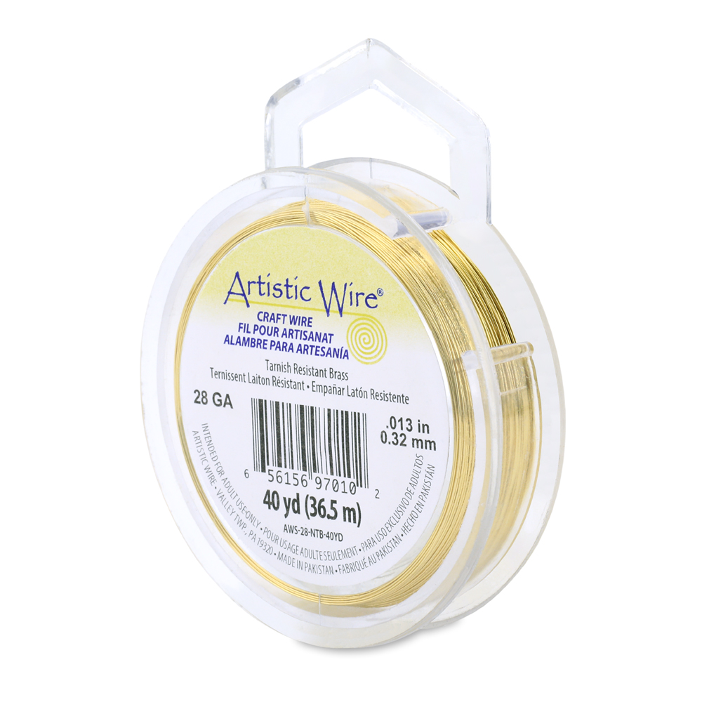 Artistic Wire 28-Gauge Tarnish Resistant Silver Wire, 40-Yard