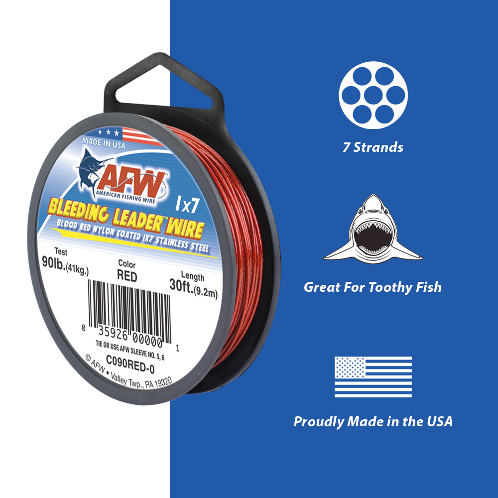 Bas De Ligne American Fishing Wire N°6 - Par 25 - Pour Pêche Au Carnassier Et à La Traîne