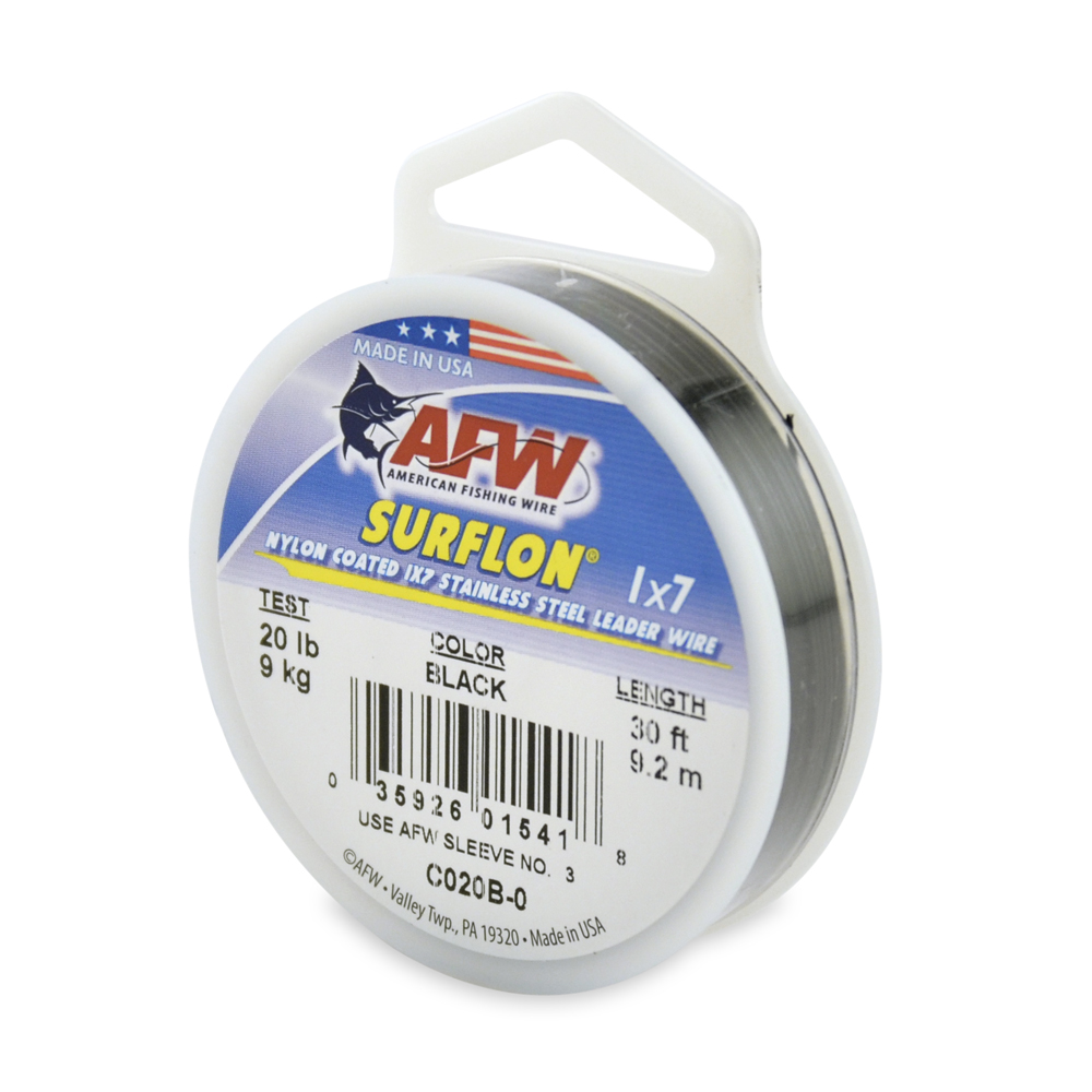 Surflon, Nylon Coated 1x7 Stainless Leader, 20 lb (9 kg) test