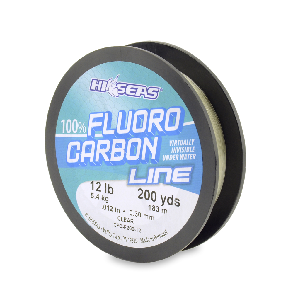 100% Fluorocarbon Line, 12 lb (5.4 kg) test, .014 in (0.35 mm) dia, Clear,  200 yd (182 m)
