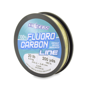 100% Fluorocarbon Line, 20 lb (9.0 kg) test, .017 in (0.42 mm) dia