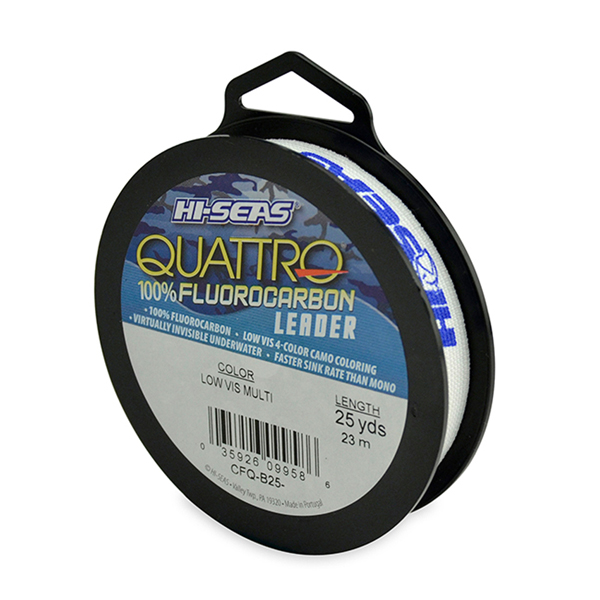 Quattro 100% Fluorocarbon Leader, 10 lb (4.5 kg) test, .013 in (0.32 mm ...