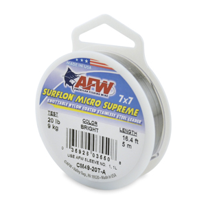 AFW Surflon Micro Ultra Nylon Coated Stainless Lead Wire All Sizes 
