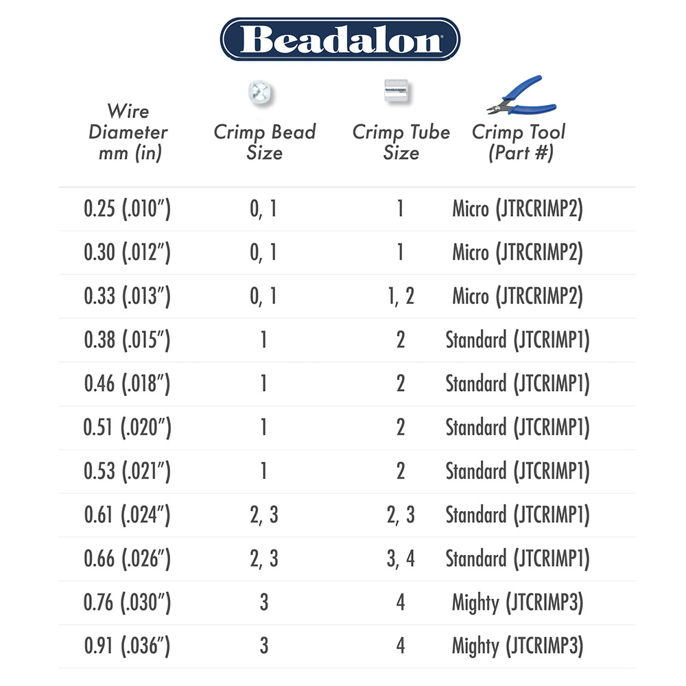 Beadalon Crimp Bead Variety Pack #0-3 Gold Plated, 600