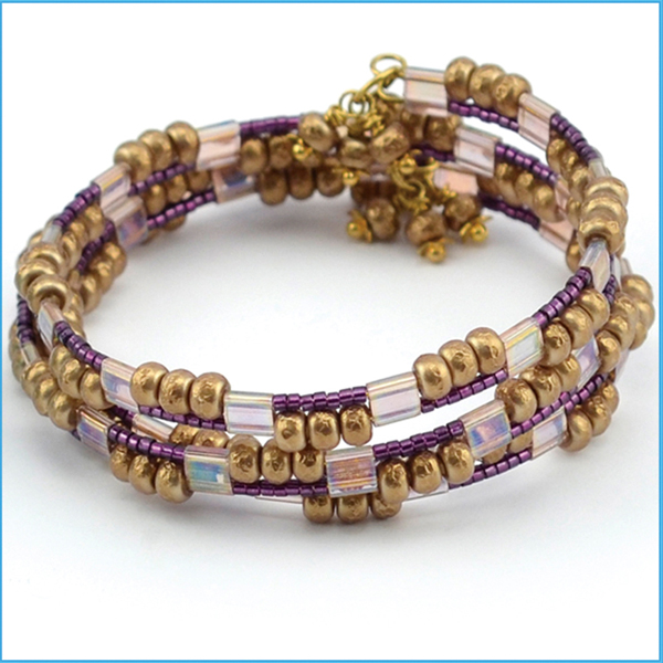 Memory Wire Bracelet Designs - Beaded Memory Wire Bracelet