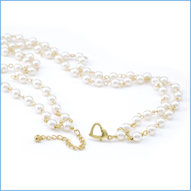 Bead Jewelry Making Ideas Heart Clasp Necklace