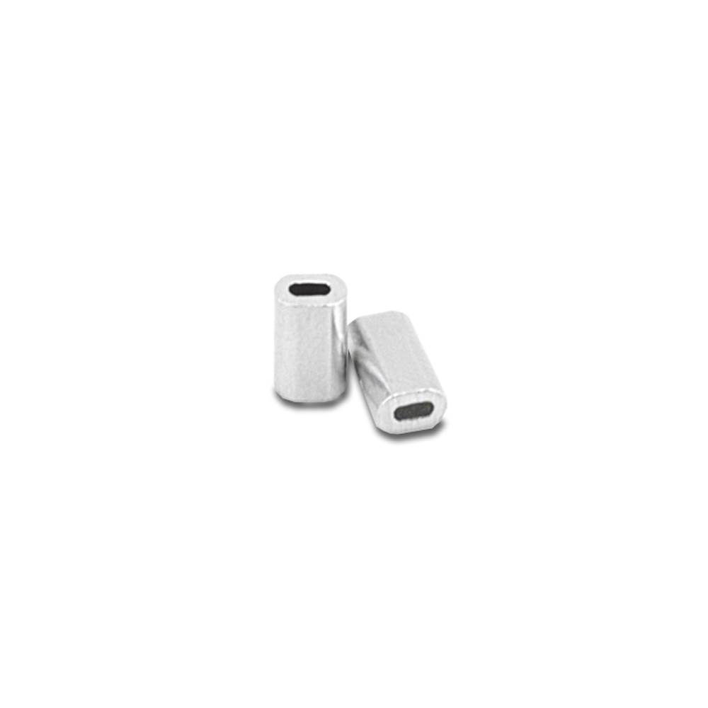 Grand Slam Aluminum Sleeves, 1.0 mm ID, use with 60-80 lb / 27.2 - 36.2 kg  mono, 50 pc