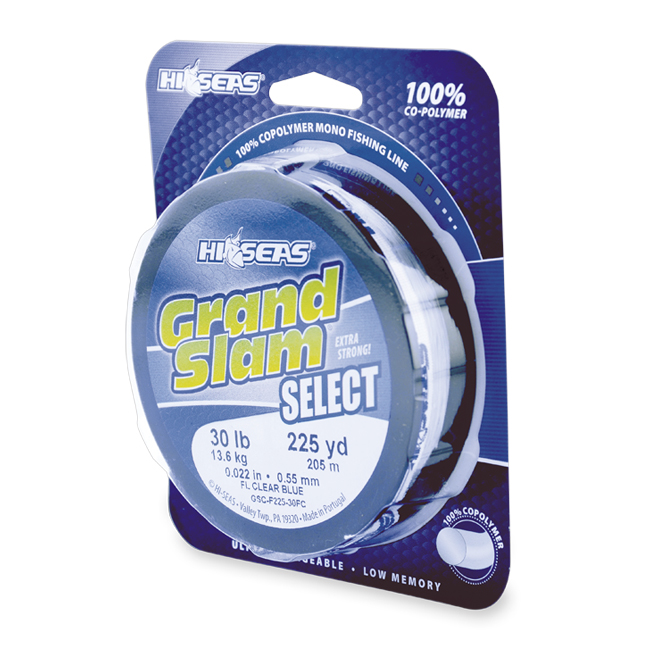 Grand Slam Braid, 150 lb (68.2 kg) test, .022 in (0.56 mm) dia