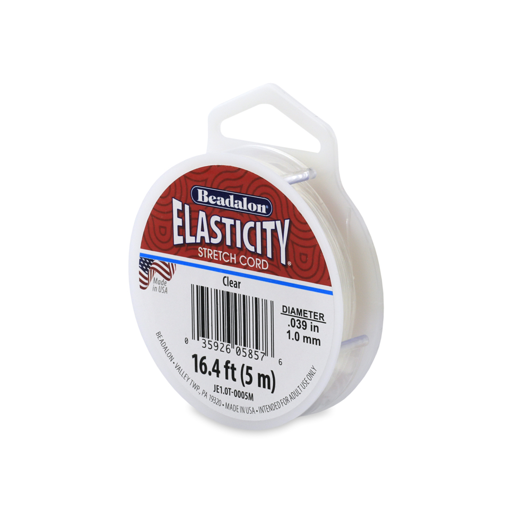 Beadalon Elasticity 1.0mm Clear 25m