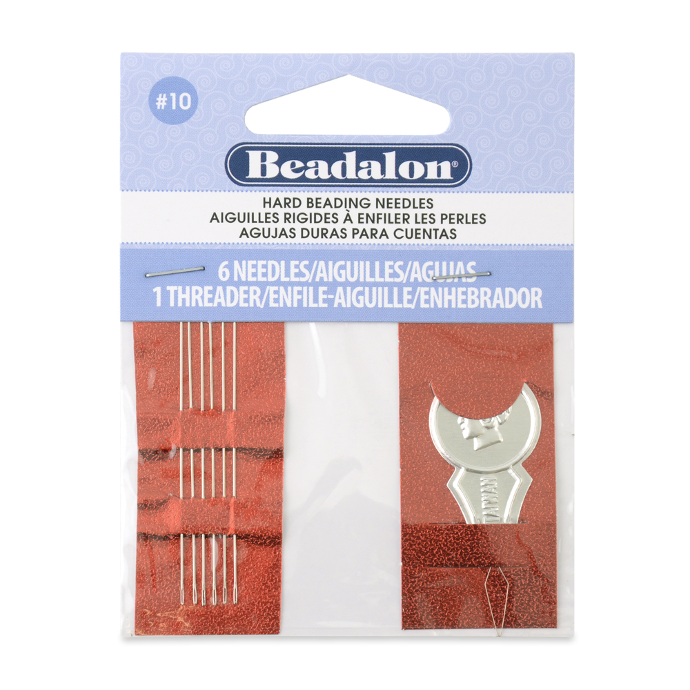Hard Beading Needles, Size 10, for bead cord sizes up to Hard Beading Needles, Size 10, for bead cord sizes up to