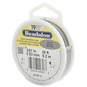Beadalon 19 Strand Bead Stringing Wire, .018 inches thick, 30 ft. spool