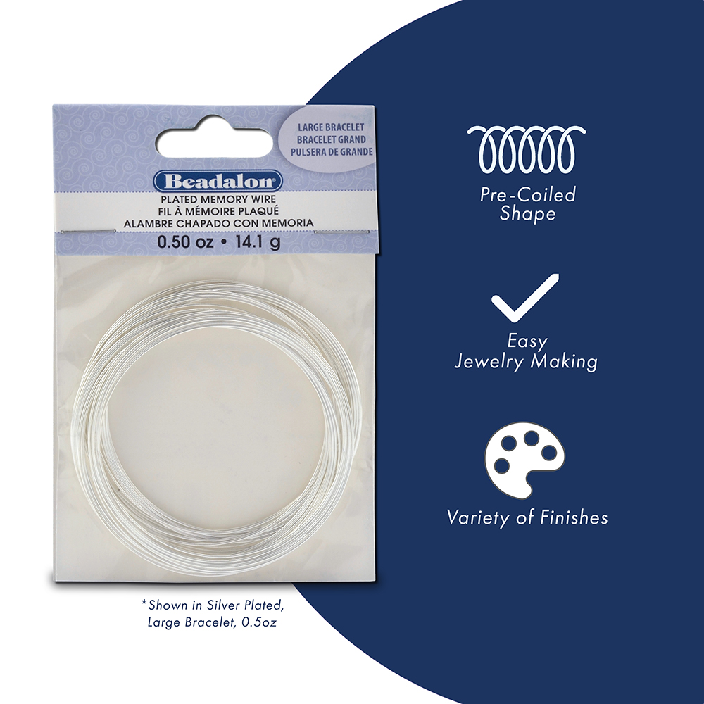 Beadalon Memory Wire Endcap Variety Pack 72/Pkg-Silver