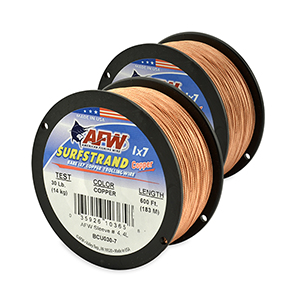 American Fishing Wire U020/01# Copper Rigging Wire - TackleDirect