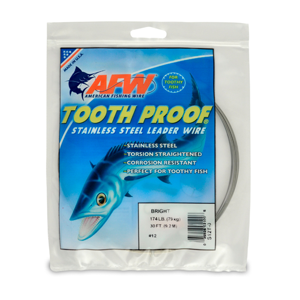 American Fishing Wire Tooth Proof Bright 1/4 lb Coil # 22