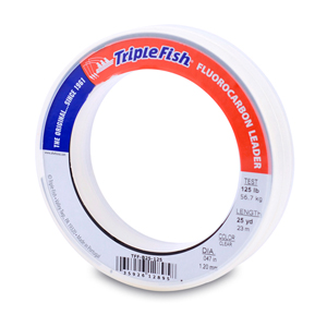 Triple Fish Monofilament Line, 200 lb / 90.7 kg test, .059 in / 1.50 mm  dia, Clear, 245 yd / 224 m, 1 lb / 0.45 kg Spool