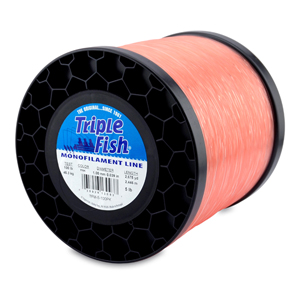 Triple Fish Mono Line, 40 lb (18.1 kg) test, .024 in (0.60 mm) dia