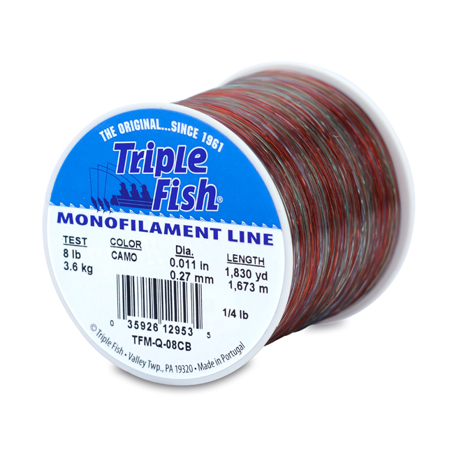 Triple Fish 30 lb Test Fluorocarbon Leader Fishing Line, Clear, 0.54 mm/25  yd : : Sports, Fitness & Outdoors